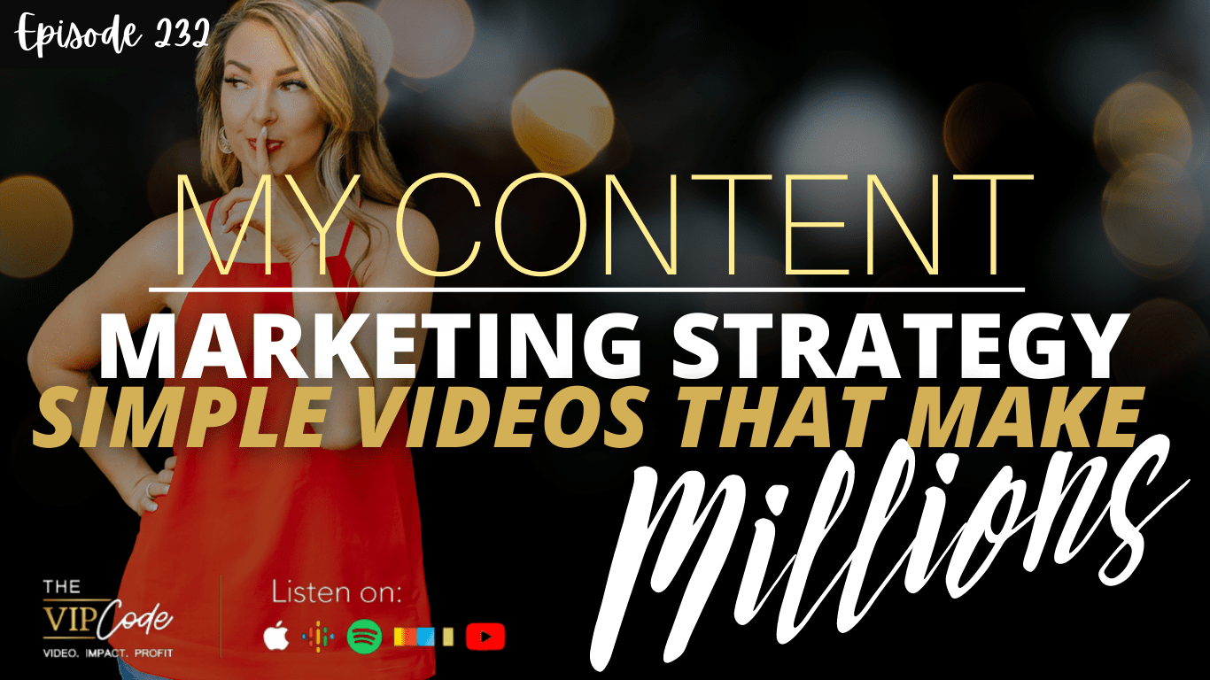 My Content Marketing Strategy Simple Videos That Make Millions